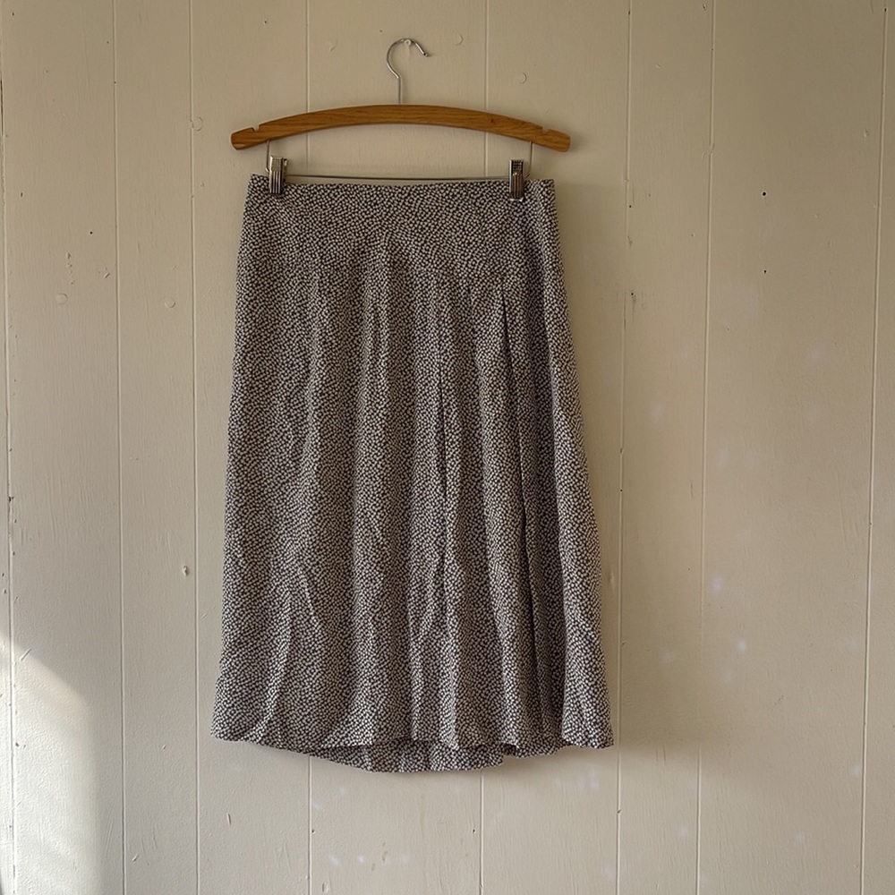 Moods by Krizia Vintage Pleated Skirt Size 14 Rayon Pattern